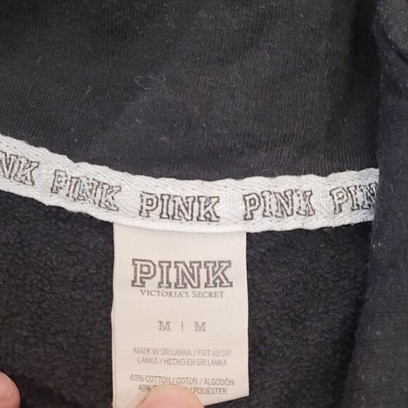 PINK VICTORIA'S SECRET 1/4 ZIP SWEATER - Picture 3 of 6
